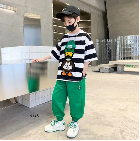 Traje camisa y pantalón moda moderna infantil