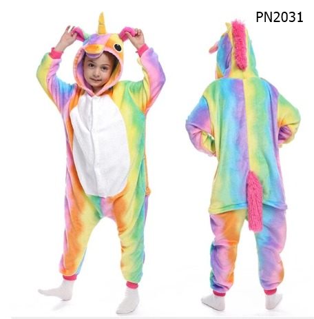 Pijama para niña unicornio