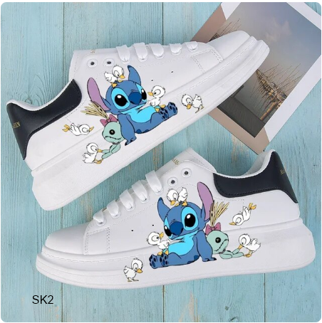 tenis con caricatura infantil