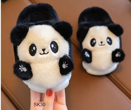 Pantuflas de panda unisex