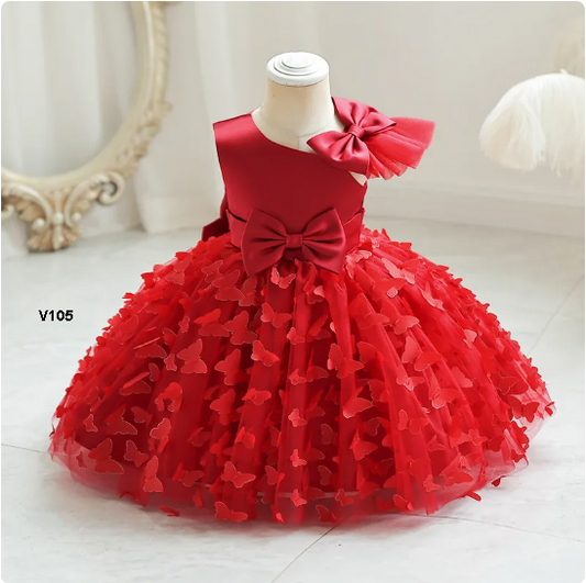 Vestido rojo para niña