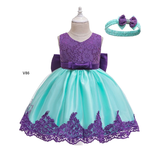 vestido para niña con vincha