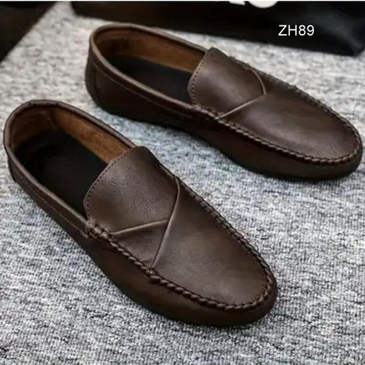 Mocasines cuero para caballero