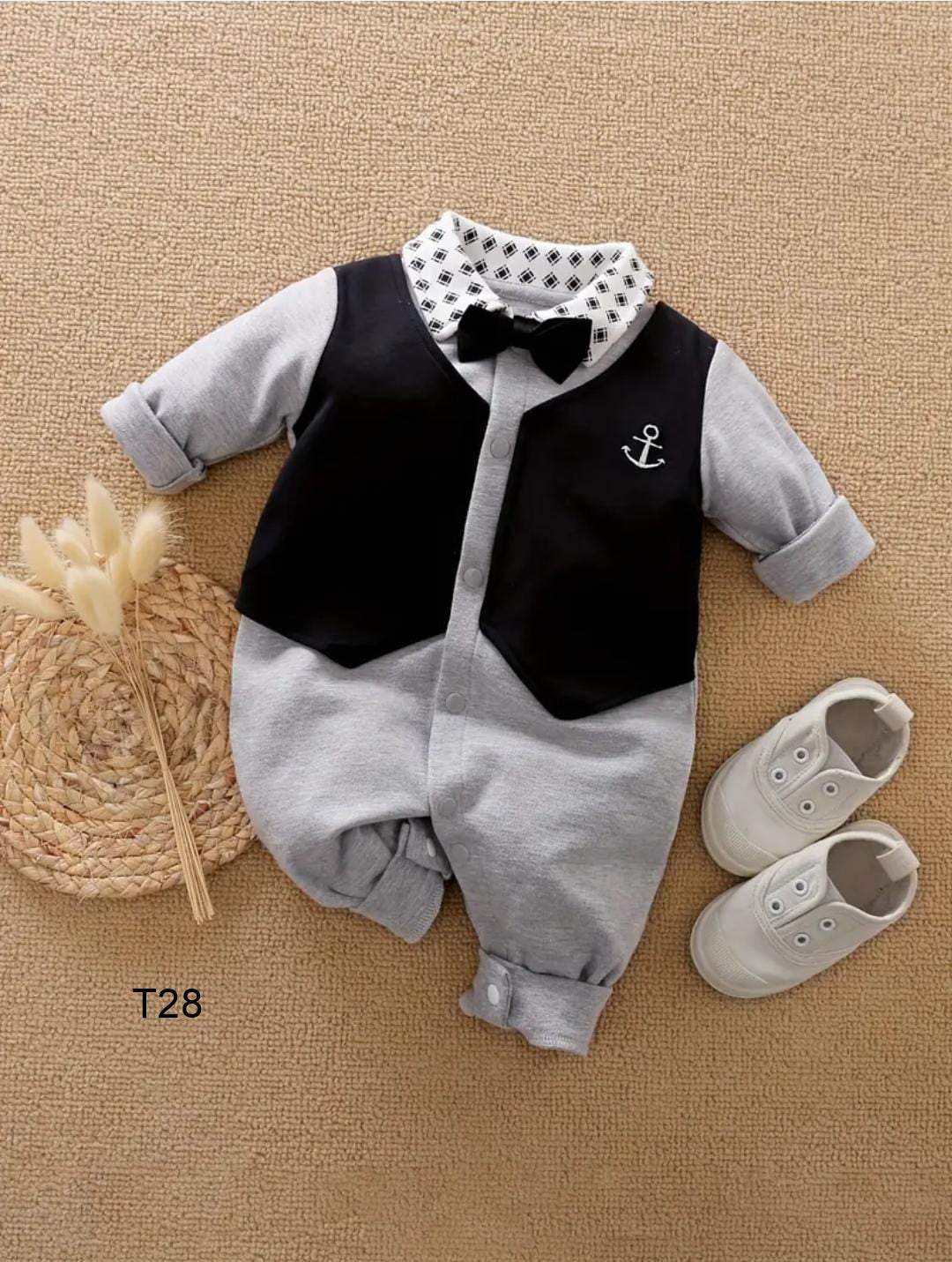 Traje para bebe romper elegante