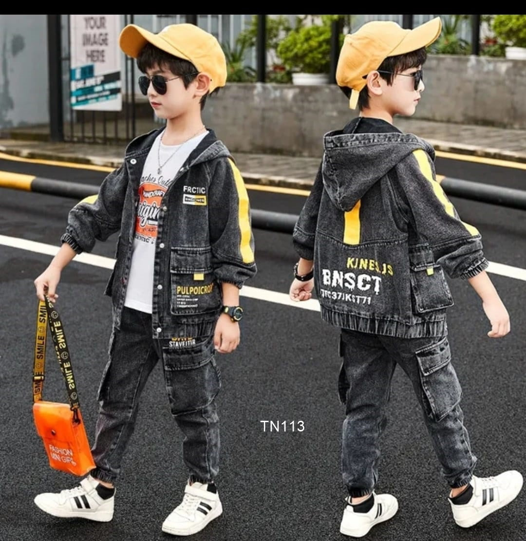 Traje Jean 3 piezas para niño