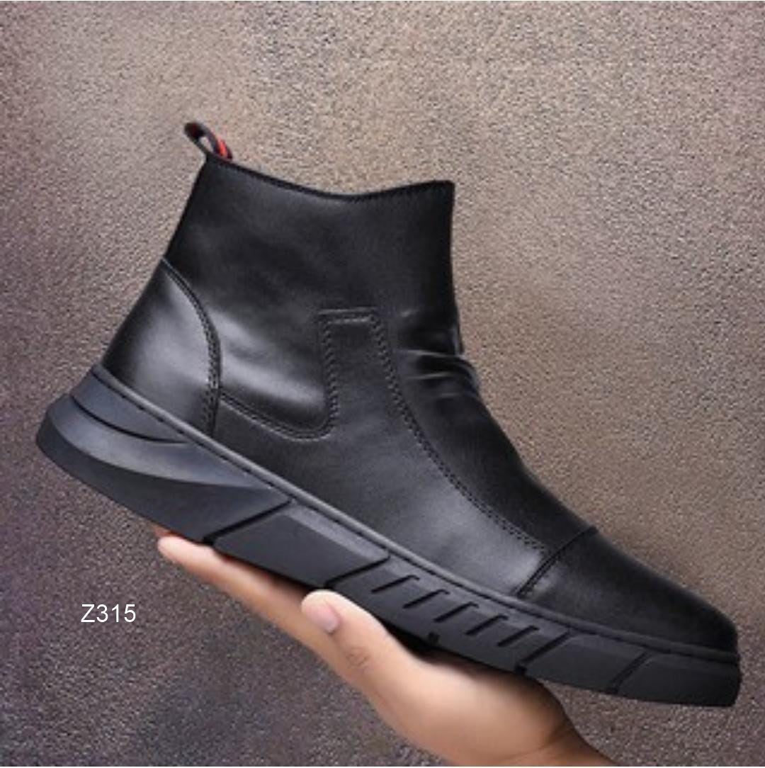 Botas elegantes cuero para caballero