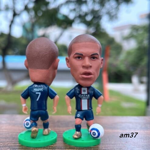 Figura de colección de jugador de futbol