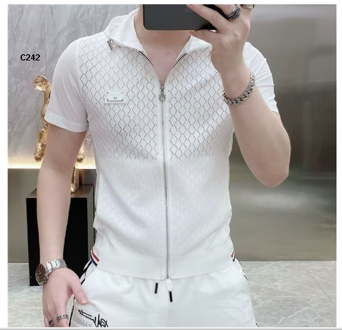 camisa con zipper para caballero