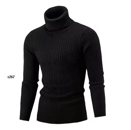 camisa cuello tortuga para caballero
