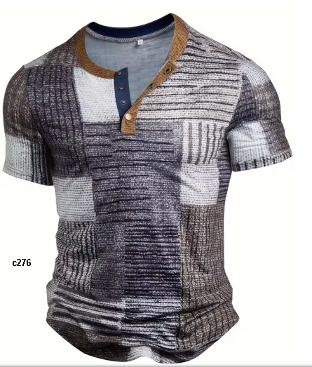 camisa estampado 3d para caballero