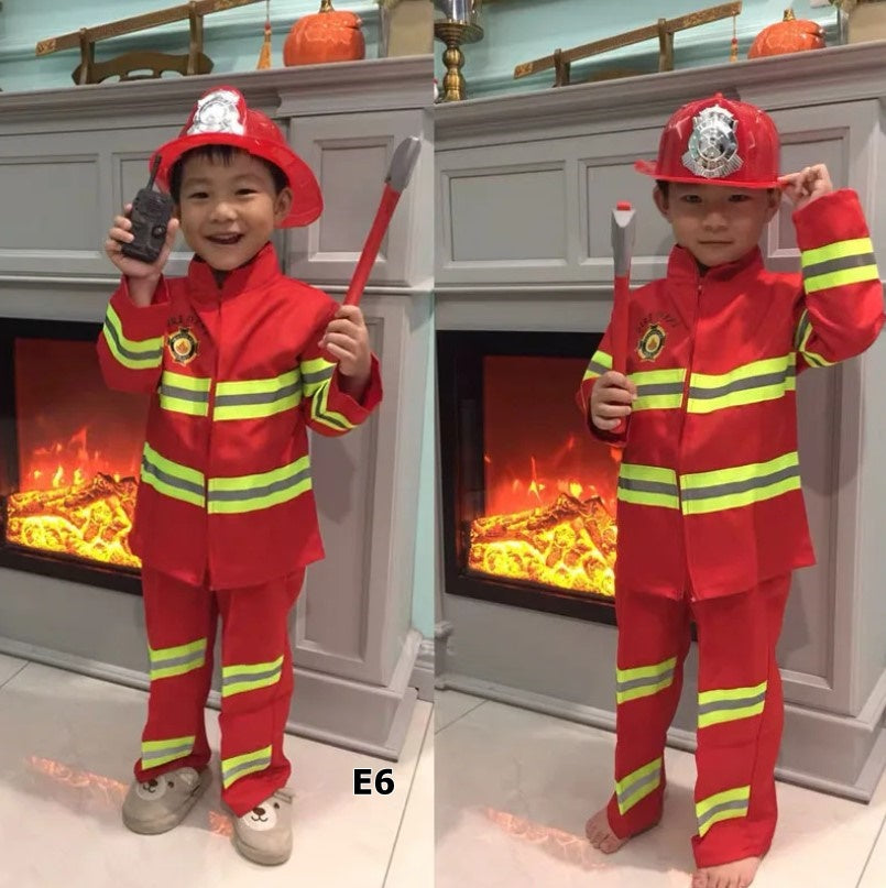 Traje de bombero disfraz para niño