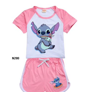 camisa y short caricatura infantil