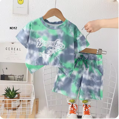 traje dos piezas tie dye para niñas