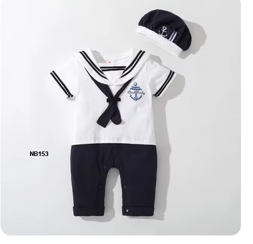 romper marinero para niño