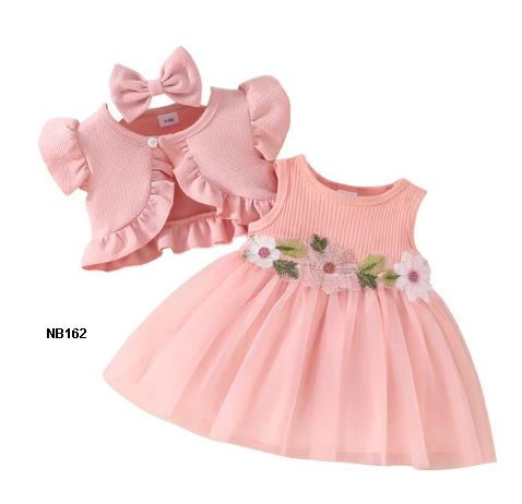 vestido para niña con flores