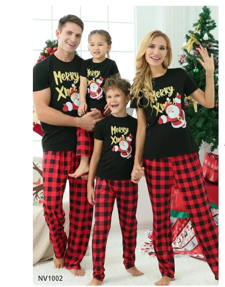 Pijamas navideñas para caballero y dama