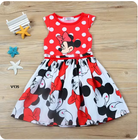 vestido caricatura infantil