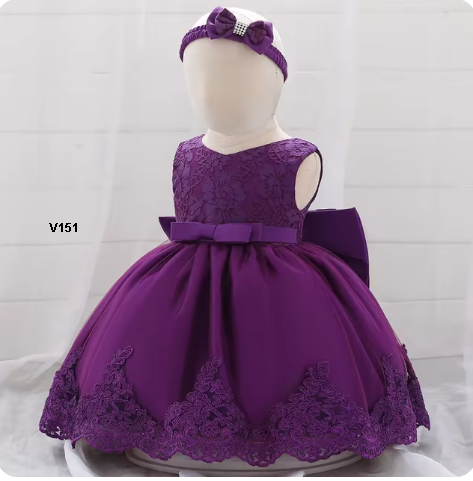 vestido con chongo para niña